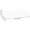 vidaXL Coussin pour jambes Uni Blanc