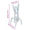 vidaXL Pi&egrave;ges &agrave; taupes 5 pcs Argent&eacute; Acier galvanis&eacute;