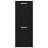vidaXL Ensemble de mobilier de salle de bain 4 pcs Ch&ecirc;ne noir