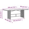vidaXL Ensemble &agrave; manger de jardin et coussins 7 pcs marron rotin