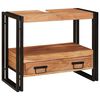 vidaXL Armoire de coiffeuse avec tiroir Marron Bois d'Acacia Massif