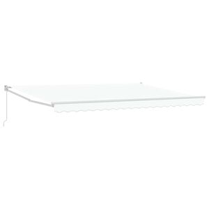 vidaXL Auvent Blanc 450 x 300 x 165 cm Polyester et m&eacute;tal
