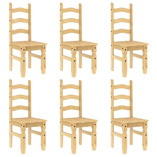 vidaXL Ensemble &agrave; manger Panama 7 pcs bois de pin massif