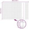 vidaXL Cl&ocirc;ture Euro Vert 1 x 10 m Fer rev&ecirc;tu de PVC