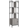 vidaXL Biblioth&egrave;que avec porte sonoma gris 44,5x30x154,5 cm