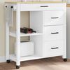 vidaXL Chariot de cuisine MONZA 84x40x88,5 cm bois massif de pin