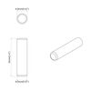 vidaXL Chevilles en bois 2 pcs Marron &Oslash;8 x 35 mm Bois massif