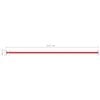 vidaXL Barre de retournement 125 cm Acier Rouge