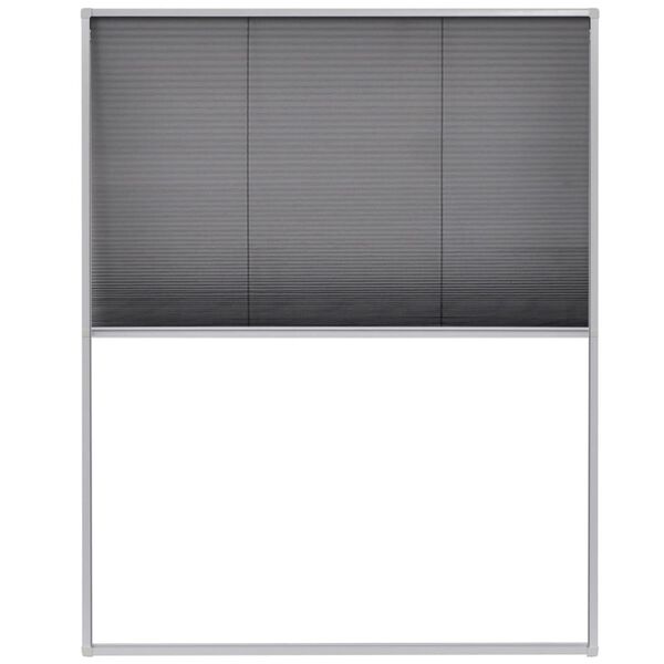 vidaXL Moustiquaire pliss&eacute;e pour fen&ecirc;tre Aluminium 80 x 100 cm