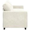 vidaXL | Sofa 3 places | avec coussin Cr&egrave;me Velours