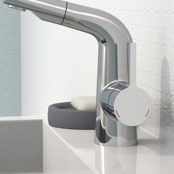 EISL Mitigeur de lavabo COOL avec douchette extractible chrome