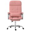 vidaXL Fauteuil de massage inclinable de bureau Rose Similicuir