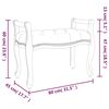 vidaXL Banc Rose 80x45x60 cm Velours