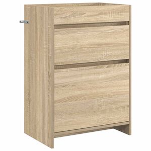 vidaXL Meuble sous lavabo de salle de bain Ch&ecirc;ne Sonoma