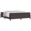 vidaXL Lit &agrave; ressorts Marron fonc&eacute; 180 x 200 cm tissu
