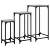vidaXL Tables d&rsquo;appoint gigognes 3 pcs sonoma gris bois d'ing&eacute;nierie