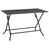 vidaXL Ensemble &agrave; manger de jardin 7 pcs Acier Anthracite