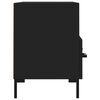 vidaXL Meuble TV Noir 80x36x50 cm Bois d'ing&eacute;nierie