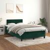 vidaXL Sommier &agrave; lattes de lit avec matelas vert fonc&eacute; 120x190 cm