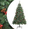 vidaXL Sapin de No&euml;l artificiel avec pommes de pin et baies 180 cm