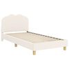 vidaXL Cadre de lit pour enfants avec t&ecirc;te de lit Cr&egrave;me 90 x 200 cm