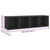 vidaXL Ensemble de meubles TV 3 pcs Gris Bois d'ing&eacute;nierie