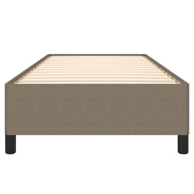 vidaXL Cadre de lit sans matelas taupe 90x200 cm tissu