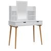 vidaXL Ensemble de Coiffeuse FAUSKE 4 pcs Blanc 100 x 50 x 143 cm