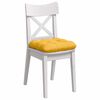 vidaXL Coussins de si&egrave;ge 4 pcs Jaune clair 45 x 45 cm