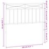 vidaXL T&ecirc;te de lit de remplacement m&eacute;tal blanc 100 cm