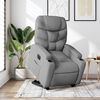 vidaXL Fauteuil inclinable &eacute;lectrique gris clair tissu