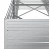vidaXL Lit sur&eacute;lev&eacute; de jardin 240x80x77 cm Acier galvanis&eacute; Argent&eacute;