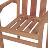 vidaXL Chaises de jardin empilables avec coussins lot de 4 Teck solide