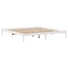 vidaXL Lit bibliothèque sans matelas blanc 180x200 cm bois pin massif