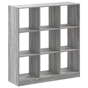 vidaXL Biblioth&egrave;que sonoma gris 102x32x108 cm bois d'ing&eacute;nierie