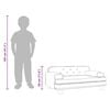 vidaXL Canapé pour enfants marron 70x45x30 cm similicuir