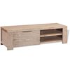 vidaXL Meuble TV bois d'acacia massif bross&eacute; 140x38x40 cm