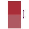 vidaXL Store enrouleur occultant rouge 60 x 120 cm