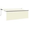 vidaXL Auvent R&eacute;tractable Cr&egrave;me 400 x 200 cm Polyester et Aluminium