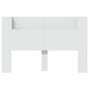 vidaXL Cabinet de T&ecirc;te de Lit avec LED Blanc 160 x 16,5 x 103,5 cm