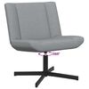 vidaXL Chaise pivotante Gris clair 63 x 75 x 76 cm tissu