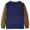 Sweatshirt pour enfants bleu marine fonc&eacute; 128