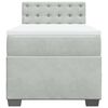 vidaXL Sommier &agrave; lattes de lit et matelas Gris clair 90x190 cm Velours