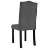 vidaXL Chaises &agrave; manger lot de 2 gris fonc&eacute; velours
