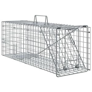 vidaXL Pi&egrave;ge &agrave; animaux Anthracite 61 x 20 x 21,5 cm Acier