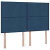 vidaXL Lit avec rangement et LED Bleu 140 x 190 cm Polyester