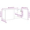 vidaXL Unit&eacute; murale de TV 5 pcs Ch&ecirc;ne artisanal Bois d'ing&eacute;nierie