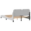 vidaXL Cadre de lit sans matelas Zadar blanc 140x200 cm similicuir