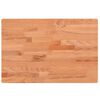 vidaXL Dessus de table 80x40x4 cm rectangulaire bois massif de h&ecirc;tre