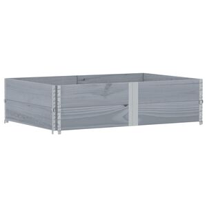 vidaXL Jardini&egrave;re gris 150x100 cm bois de pin massif